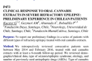Respuesta clínica a extractos orales de cannabis en epilepsia refractaria severa: experiencia preliminar en pacientes chilenos.